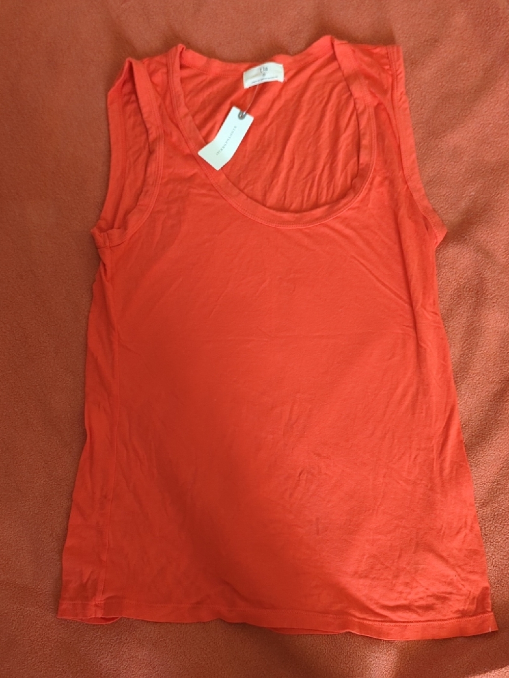 Anthropologie Coral Scoop Neck Tank Top